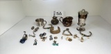 Lot 137: Rare  Sterling Silver Jewelry And Cufflinks, Cups And Other Fine Items.