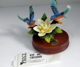 Lot 141: Danbury Mint Bird Collection - Two Bluebirds