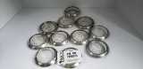 Lot 142: Coasters With Sterling Silver Accents