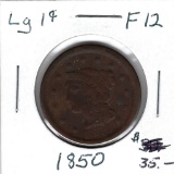 Lot 210: 1850 Large Cent - F12
