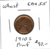 Lot 219: 1910 S Wheat Back Penny - Ef45 - Heavy Cleaning