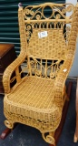 Lot 311: Wicker Chair - Early 1980'S Design - Very Good Condition - Rocking Chair