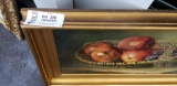 Very Nice Print Of A Fruit Basket In A Beautiful Contemporary Frame.