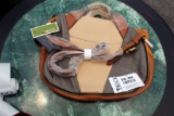 Yany Purse - New - Grey With Sand Color On Sides, Caramel Along The Bottom Seams.