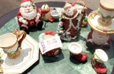 Large Lot Of Fitz And Floyd Essential Christmas Dinnerware