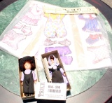 Set Of La-di-don Summer Clothing (for Dolls) And Two Amish Children (one Boy One Girl)