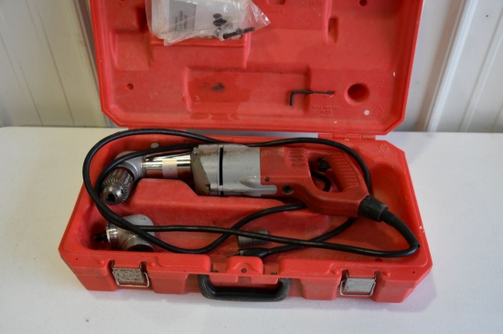 Milwaukee 1/2 Inch Right Angle Drill, Tested, With Case