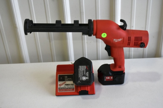 Milwaukee 14.4 Calk Adhesive Gun, Tested, Working Condition, With Charger