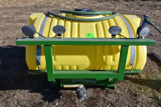 400 Gallon Fertilizer Tank Poly Tank With HID Lights, Fits 8000R Series Tractor, Front Mount