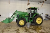 1997 John Deere 7610 MFWD, 6850 Hours, Power Quad, 3pt, 3 Hydraulic, 540/ 1000 PTO, 18.4x38 At 60%,