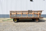 Flatbed Parade Wagon, 10’x16’, Seats, On John Deere 10 Ton Running Gear