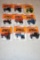 9 - 1/64th Scale Ertl Tractors On Card