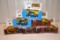 (6) Ertl Die Cast 4WD Tractors, 1/64th Scale All Have Boxes