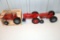 (3) Ertl International Tractors, 3088, Farmall, Row Crop Tractor, 1/16th Scale No Box