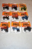 9 - 1/64th Scale Ertl Tractors On Card