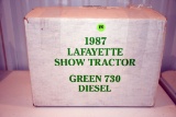 1987 Laffayette Toy Show Tractor, John Deere 730 Diesel By Yoder, With Box