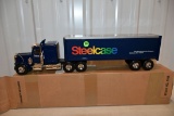 Ertl Steelcase Semi Truck And Trailer With Box