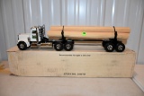 Ertl Peterbuilt Logging Truck And Trailer With Box