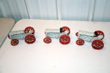 3 Fordsons On Steel 1/16th Scale No Box