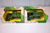 (2) Ertl 150th Scale John Deere Combines, Hydro 4, 4425 With Boxes