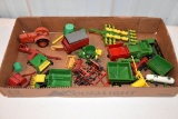 Assortment Of 16 Pieces of 1/64th Scale Farm Equipment