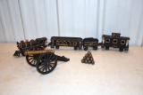 Reproduction Cast Iron Train, Cannon, No Box