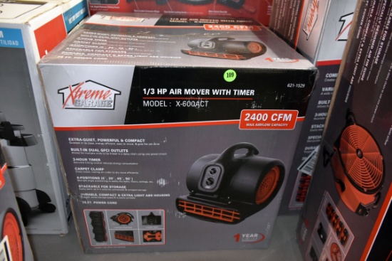 Extreme Garage 1/3HP Air Mover With Timer New In Box