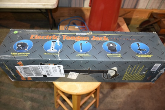 Buyers Electric Tongue Jack, Universal Bolt Pattern, New In the Box