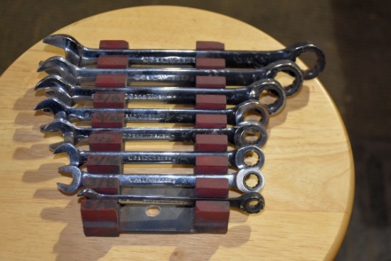 Gear Wrench, Ratcheting Combination SAE Wrench Set