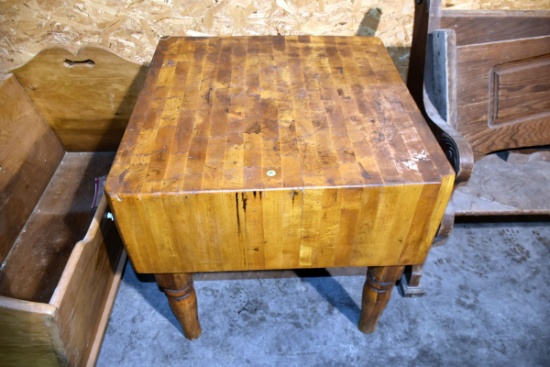 30'' By 30'' Butcher Block/Table