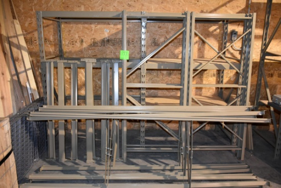6FT Tall Light Duty Pallet Racking, With (12) 8FT Cross Beams, With (24) 4FT Cross Beams, 8 Cross Me