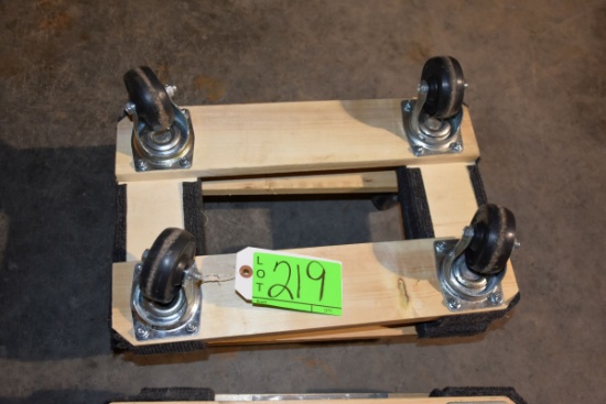 (2) Small Wooden Mover Dollys