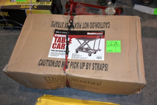HaulMaster 1000LB Capacity Hydraulic Table Cart