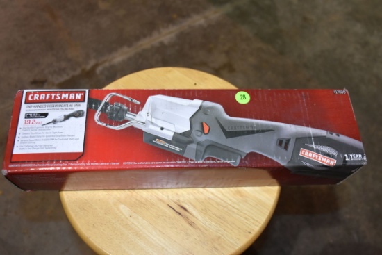 Craftsman 19.2 Volt, One Handed Reciprocating Saw, Tool Only, No Battery, New In Box