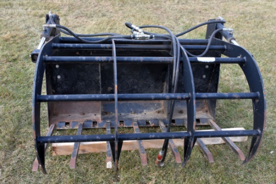 54'' Rock Grapple Bucket With Universal Skid Plate