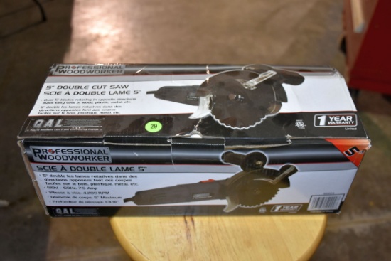 Proffesional Wood Worker, 5'' Double Cut Saw, New In Box