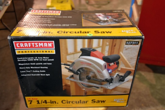 Craftsman 7 1/4'' Circle Saw, With Lazer Trac, New In Box