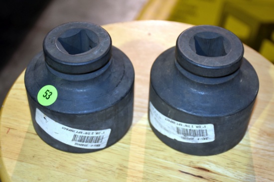 (2) 1'' Drive 2 7/8'' Impact Sockets
