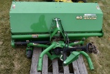 John Deere 60'' Heavy Duty Broom, Hydraulic Angle, Front Mount, PTO, SN: TC60FMX025055