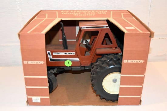 Ertl Hesston Model 140-90 Tractor, 1/16th Scale With Box