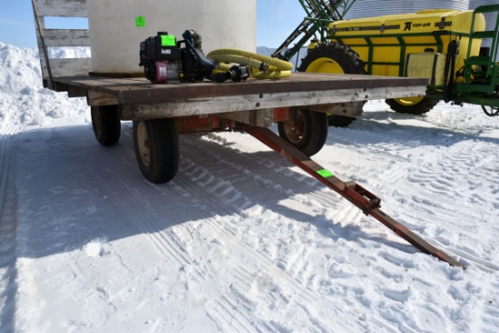 10’x16’ Flat Bed Rack With Running Gear