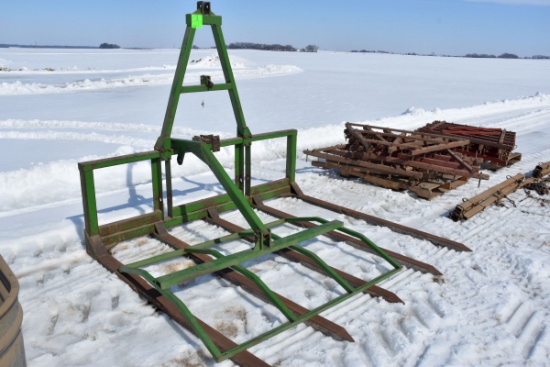 John Deere 3pt., Stack Mover With Clam