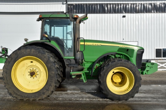 2003 John Deere 8420 MFWD Tractor, 8701 Hours, 480/80R46 Duals At 60%, 380/85R34 Front Duals At 25%,