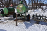 200 Gallon Waste Oil Barrel On Single Axle Trailer, 16