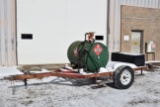 Single Axle Trailer, 8.8'x60'' Deck, 200 Gal. Fuel Tank, With Electric Pump, 16'' Tires