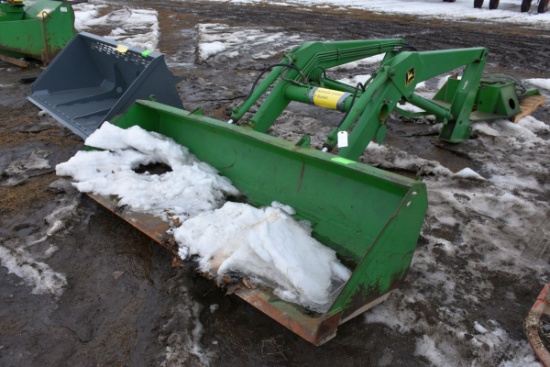 John Deere 158 Hydraulic Loader, 8' Bucket