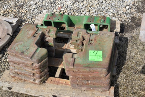 10 John Deere Suite Case Weights with Mounting Bracket, Selling 10x$