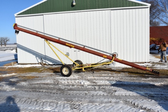 Farm King 831 Grain Auger, 5HP, 8”x31’, On Transport