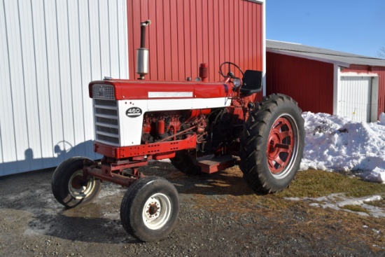Farmall 460 Gas Tractor, Wide Front, 14.9x38 Tires, 540 PTO, 1 Hydraulic, Fast Hitch, Good TA, Good