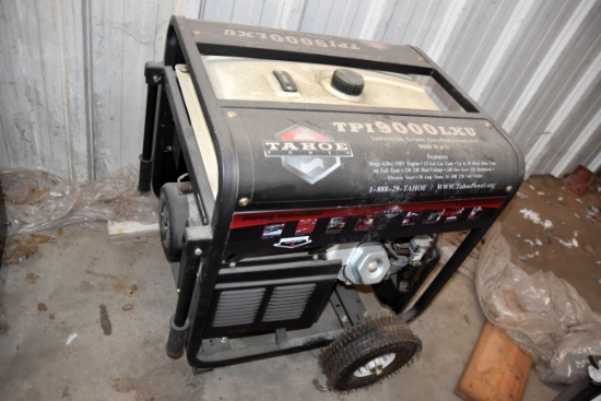 Tahoe Portable Generator, 9000 Watt, Gas, Like New, Remote Start